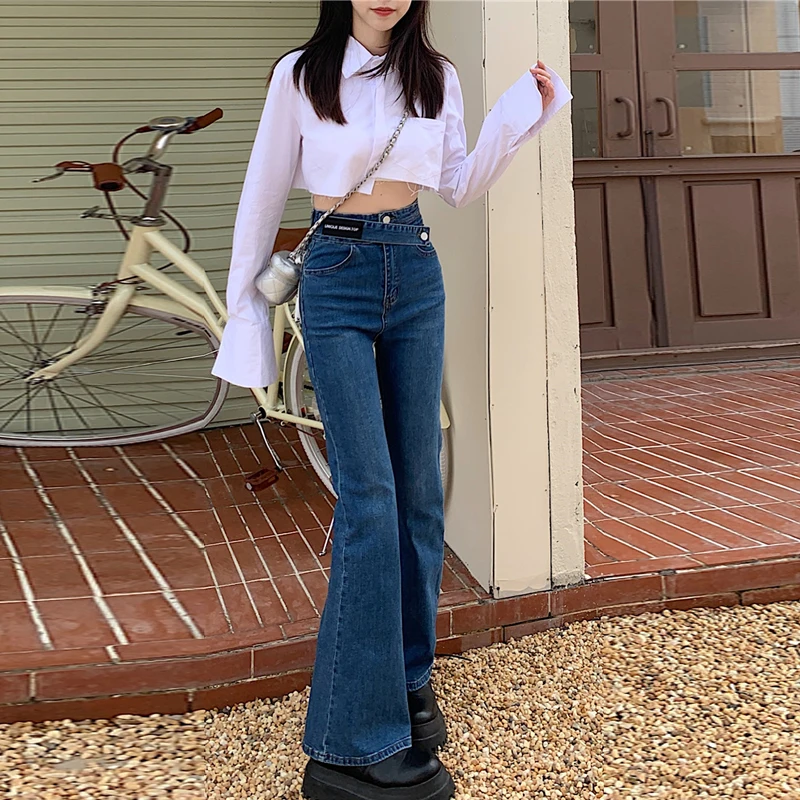 Hong Kong flavor 2021 ladies retro casual super high waist slimming all-match drapery pants drape fashion jeans women trousers
Hong Kong flavor 2021 ladies retro casual super high waist slimming all-match drapery pants drape fashion jeans women trousers