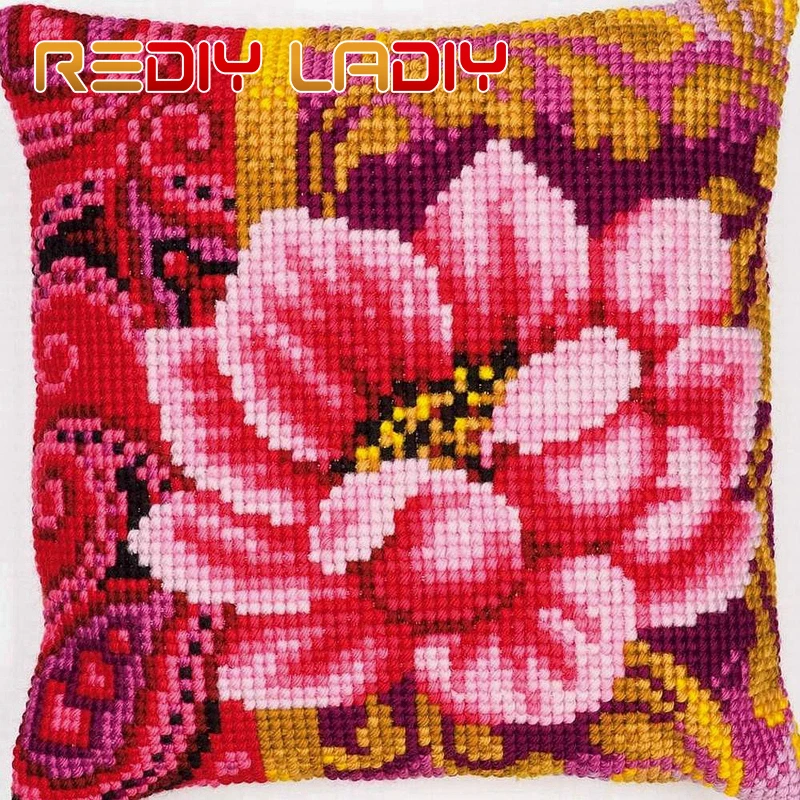 LADIY Cross Stitch Patterns PINK ROSES Pillow Cover DMC Printed Cross-Stitch Set Cushions for Sofas Home Decorative Pillow Case
LADIY Cross Stitch Patterns PINK ROSES Pillow Cover DMC Printed Cross-Stitch Set Cushions for Sofas Home Decorative Pillow Case