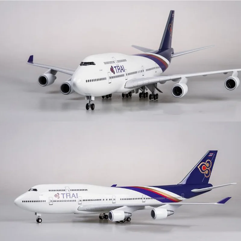 1/150 весы 47 см самолет 747 B747 самолета тайский авиакомпания Модель W светильник и литой колесный Пластик Смола самолет
1/150 весы 47 см самолет 747 B747 самолета тайский авиакомпания Модель W светильник и литой колесный Пластик Смола самолет