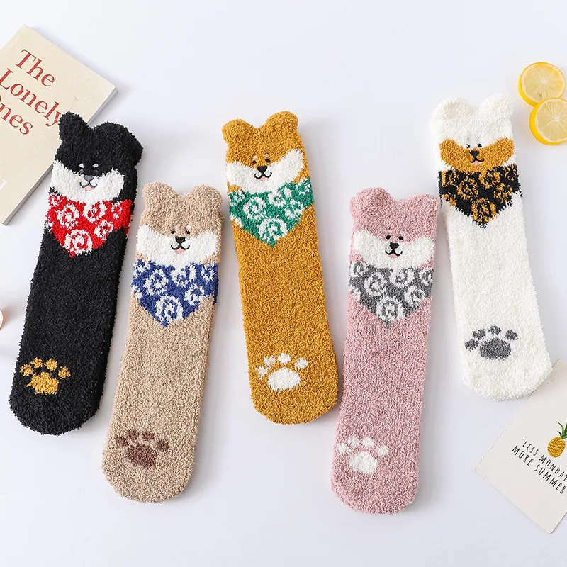 Coral Fleece Socks Female Couple New Tide Embroidery Cartoon Half Thick Warm Three-Dimensional Cat Sleep
Coral Fleece Socks Female Couple New Tide Embroidery Cartoon Half Thick Warm Three-Dimensional Cat Sleep