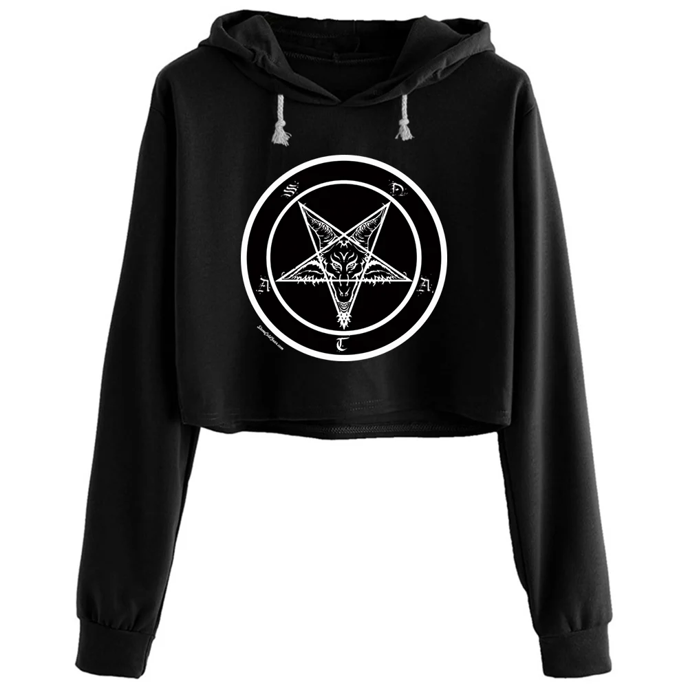 Sigil Of Baphomet Pentagram Crop Hoodies Women Emo Aesthetic Kpop Korean Pullover For Girls
Sigil Of Baphomet Pentagram Crop Hoodies Women Emo Aesthetic Kpop Korean Pullover For Girls