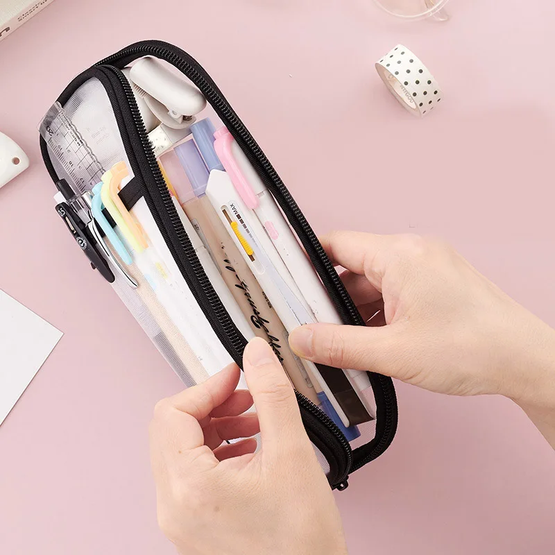 Transparent Pencil Case Multifunctional Stationery Bag Organizer Stationery Pencil Pouch for School Office Stuff NK-Shopping
Transparent Pencil Case Multifunctional Stationery Bag Organizer Stationery Pencil Pouch for School Office Stuff NK-Shopping