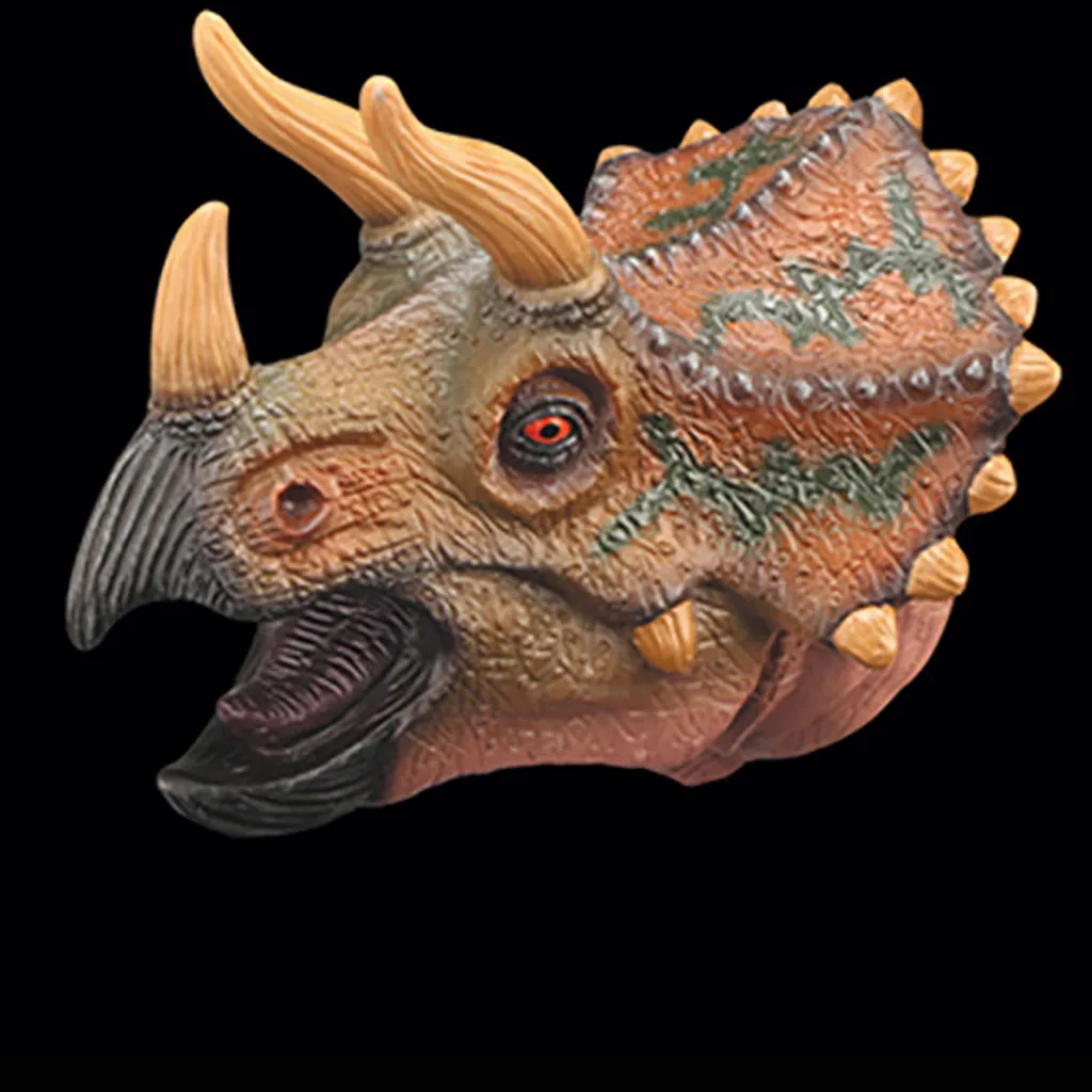 

Dinosauro Burattini di Mano di Gomma Giocattolo Gioco di Ruolo Animale Guanti Realistico Raptor Dino Testa Giocattolo per feste