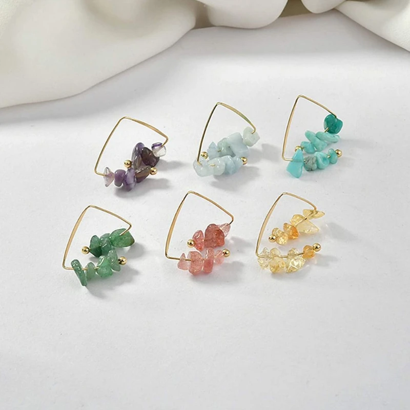 1 Set Natural Irregular Gemstones Beads Kit with Jump Rings Ear Hooks Scissors X7YC 
1 Set Natural Irregular Gemstones Beads Kit with Jump Rings Ear Hooks Scissors X7YC