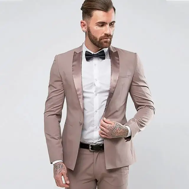 Men's Suits & Blazers One Button Satin Shiny Lapel Men Suitable For Groom Wedding Suit Custom Slim Street 2 Pieces Latest Jacket
Men's Suits & Blazers One Button Satin Shiny Lapel Men Suitable For Groom Wedding Suit Custom Slim Street 2 Pieces Latest Jacket