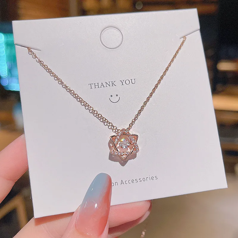 Korean new style six-pointed star geometric pendant titanium steel necklace female tide clavicle chain pearl necklace
Korean new style six-pointed star geometric pendant titanium steel necklace female tide clavicle chain pearl necklace