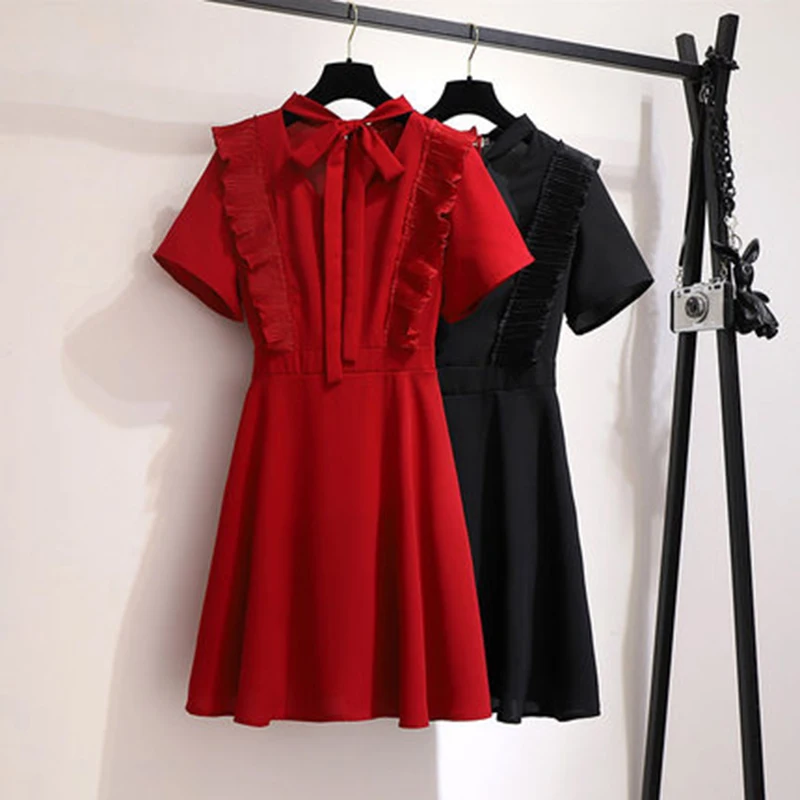 Plus size ladies summer dress waist was thin short-sleeved Vestidos 2020 fashion V-neck A-line dress A718
Plus size ladies summer dress waist was thin short-sleeved Vestidos 2020 fashion V-neck A-line dress A718