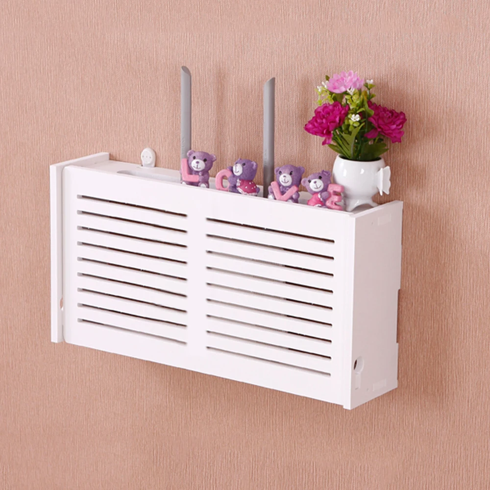 Storage Box Wireless Wifi Router Wall Hanging Plug Board Bracket Cable Organizer PVC Panel Shelf Home Decor Medium Large Size
Storage Box Wireless Wifi Router Wall Hanging Plug Board Bracket Cable Organizer PVC Panel Shelf Home Decor Medium Large Size