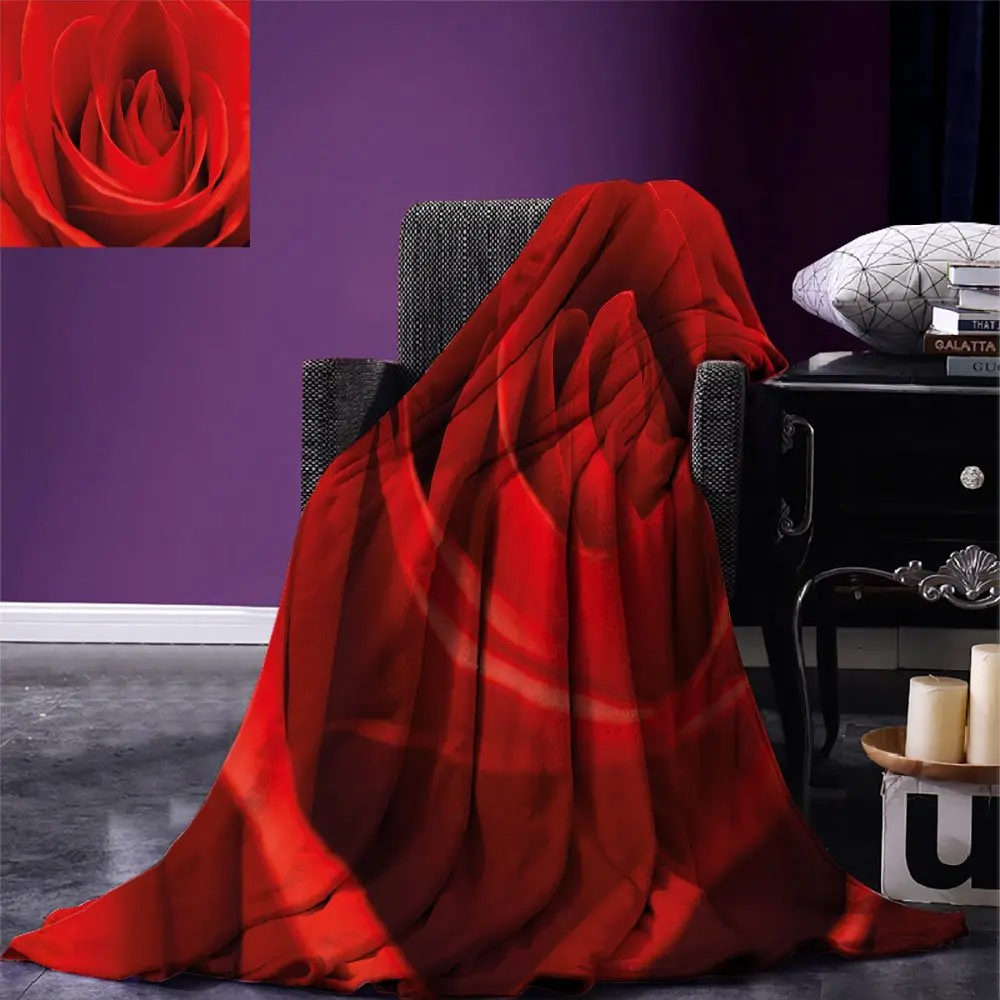 Rose Warm Blanket Close Up of a Red Rose Bloom Fresh Natural Beauty Love Valentines Day Couples Theme Print Artwork Vermilion 
Rose Warm Blanket Close Up of a Red Rose Bloom Fresh Natural Beauty Love Valentines Day Couples Theme Print Artwork Vermilion