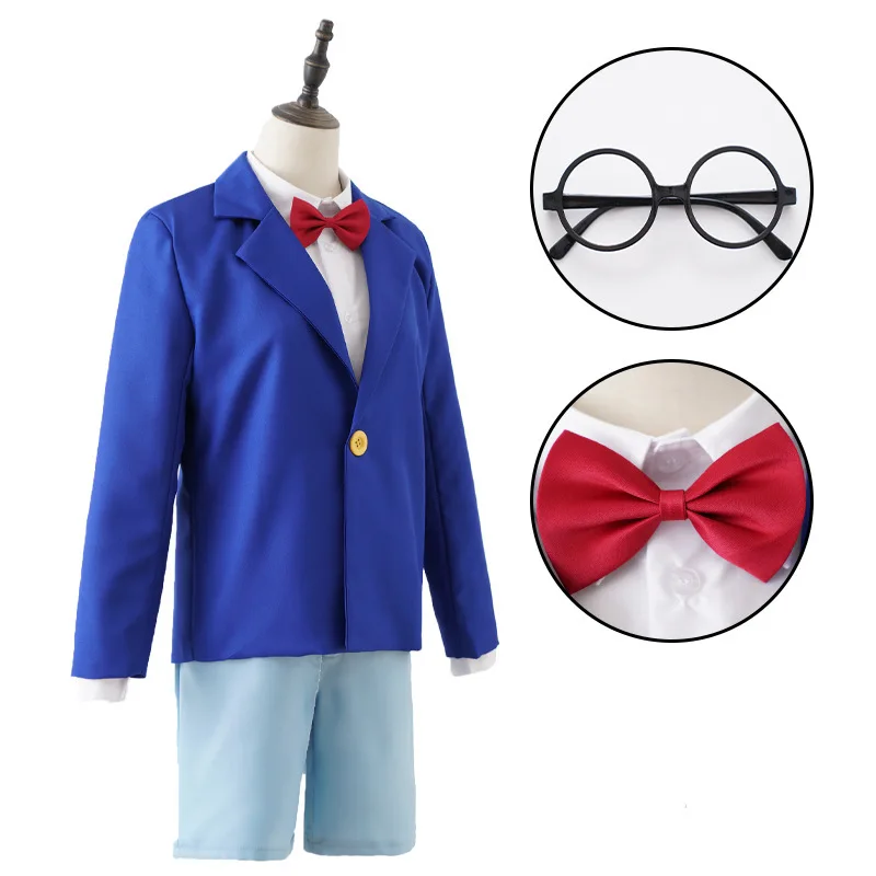 Detective Conan Cosplay Costumes Children Conan Edogawa Kid Clothing Fancy Adult School Uniform for Halloween Masquerade
Detective Conan Cosplay Costumes Children Conan Edogawa Kid Clothing Fancy Adult School Uniform for Halloween Masquerade