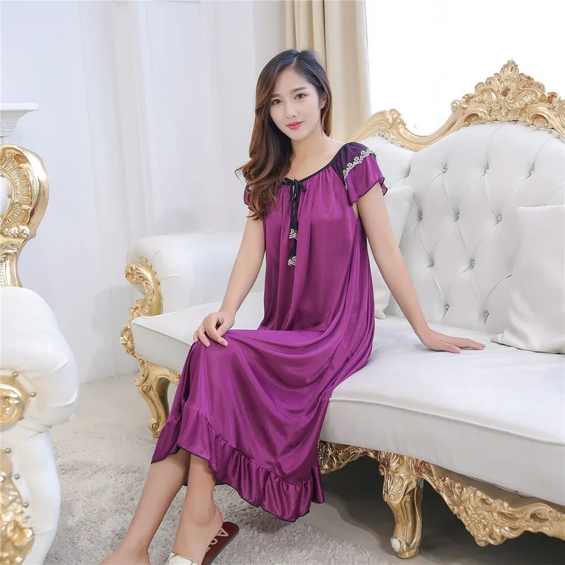 Summer Women Sexy Sleepwear Lace Round Neck Lingerie Woman Night Sleepwear 3 Plus Large Sleepshirts Night Gown Lounge
Summer Women Sexy Sleepwear Lace Round Neck Lingerie Woman Night Sleepwear 3 Plus Large Sleepshirts Night Gown Lounge