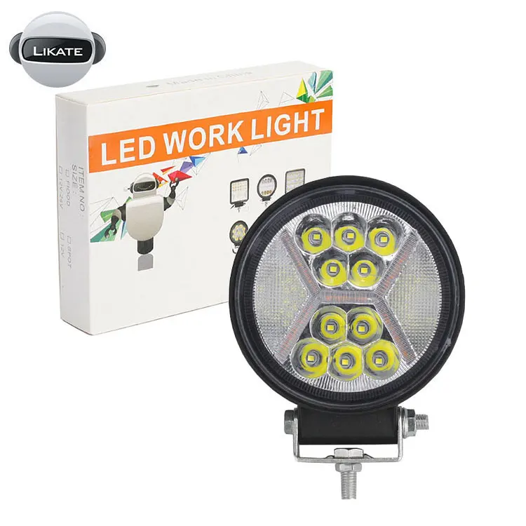 LKT 4Inch 111W Round LED Work Light White Yellow DC12V 24V Light 4x4 Tractor Headlight Spotlight For Off Road Truck ATV
LKT 4Inch 111W Round LED Work Light White Yellow DC12V 24V Light 4x4 Tractor Headlight Spotlight For Off Road Truck ATV