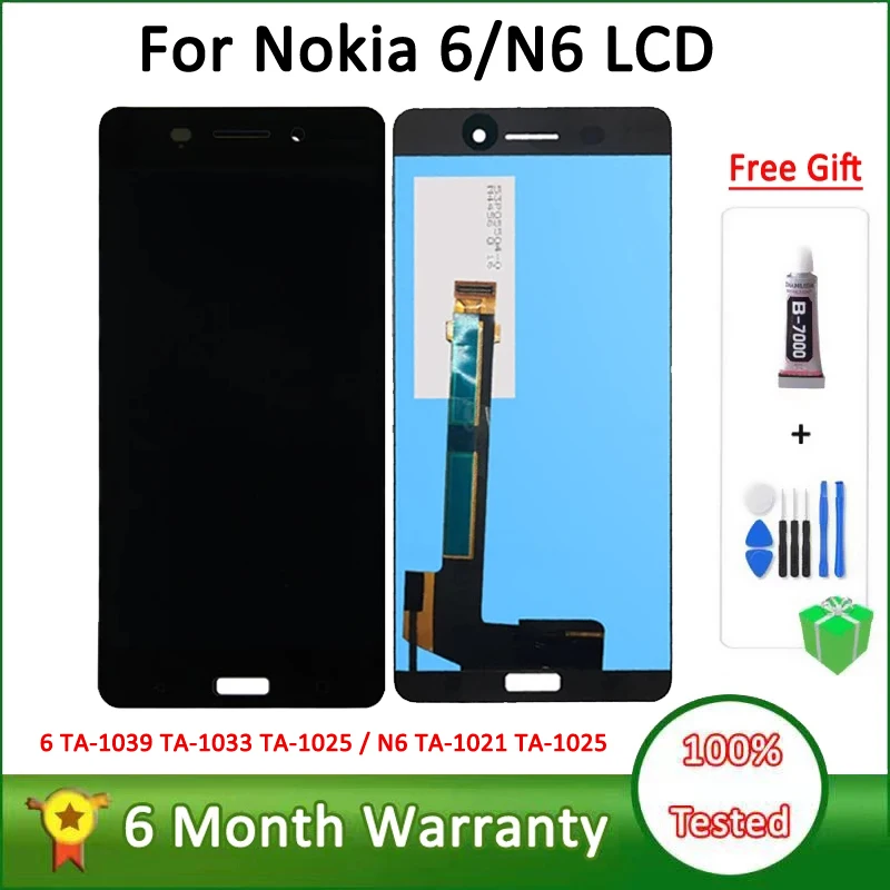 ЖК-дисплей для Nokia 6 TA-1039 TA-1033 TA-1025, сенсорный экран, стеклянная панель, дигитайзер в сборе для N6 TA-1021 TA-1025, ЖК-экран
ЖК-дисплей для Nokia 6 TA-1039 TA-1033 TA-1025, сенсорный экран, стеклянная панель, дигитайзер в сборе для N6 TA-1021 TA-1025, ЖК-экран