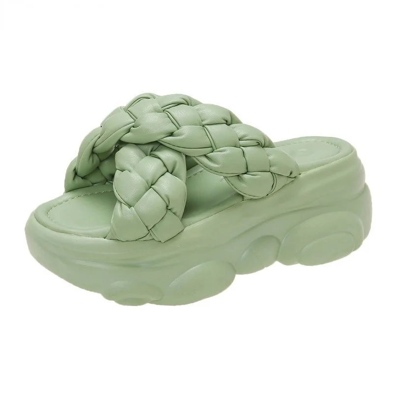 Сланцы женские на платформе, пляжные сандалии на танкетке, Нескользящие, летняя обувь, шлепанцы
Сланцы женские на платформе, пляжные сандалии на танкетке, Нескользящие, летняя обувь, шлепанцы