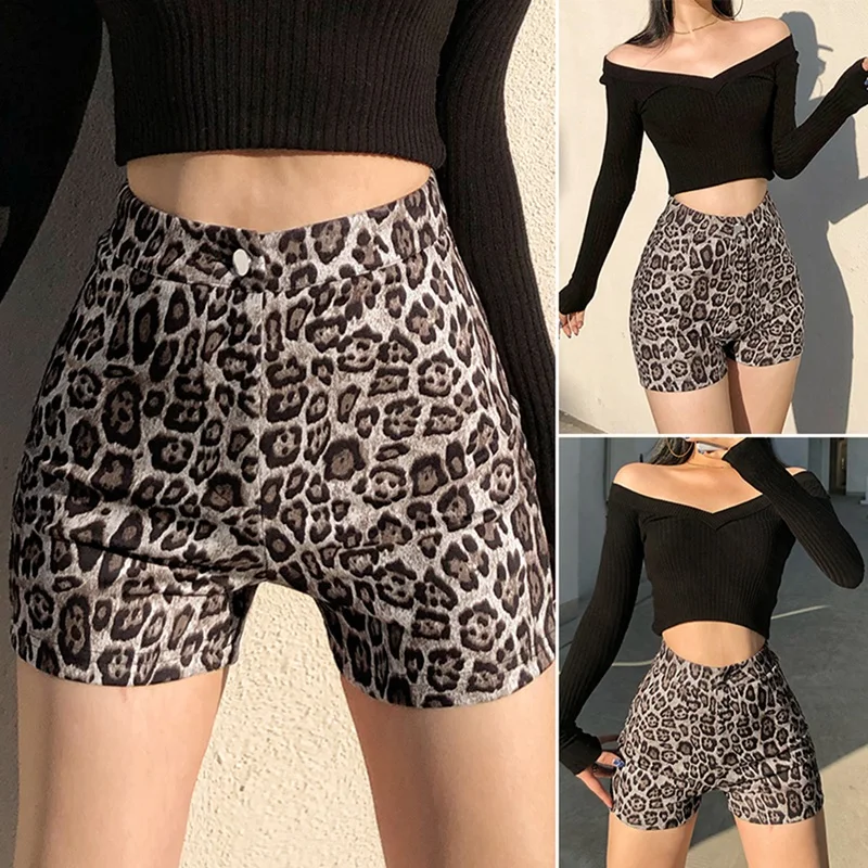 Brown Leopard Shorts for Women High Waist Female Fashion Summer Sweat Harajuku Skinny Shorts
Brown Leopard Shorts for Women High Waist Female Fashion Summer Sweat Harajuku Skinny Shorts