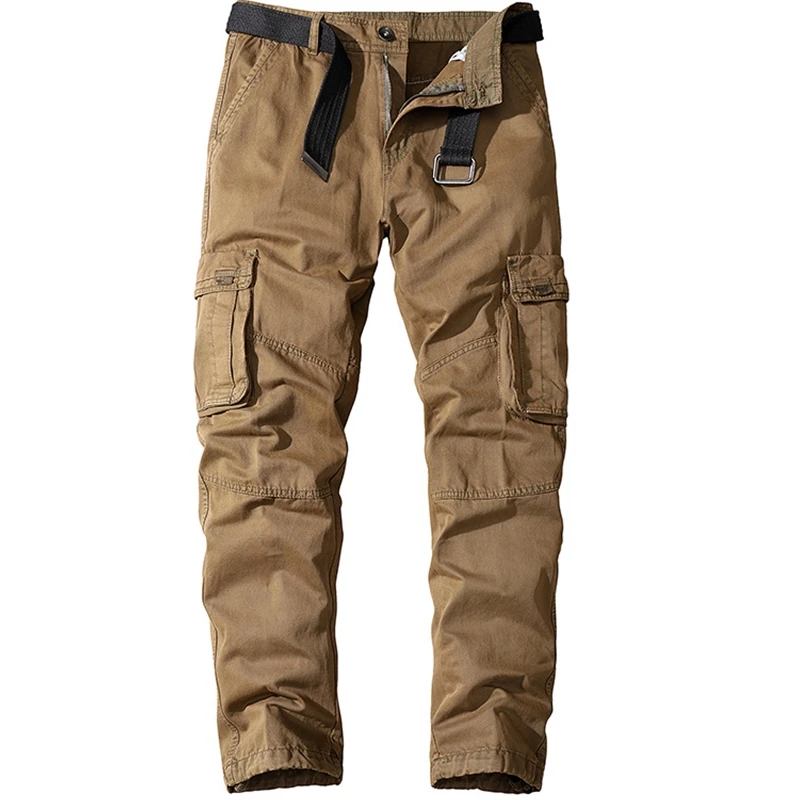 Autumn and Winter Men's Cargo Pants 100% Cotton Sports Overalls Solid Color Straight Multi-pocket Trousers Men
Autumn and Winter Men's Cargo Pants 100% Cotton Sports Overalls Solid Color Straight Multi-pocket Trousers Men