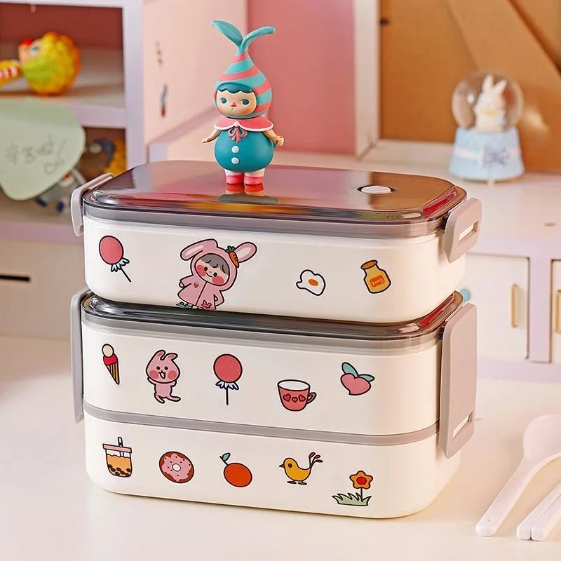 Cartoon Japanese Kawaii Lunch Box DIY Lunch Box Food Warmer Leak-Proof for Kids Food Storage Snack Compartment Food Box
Cartoon Japanese Kawaii Lunch Box DIY Lunch Box Food Warmer Leak-Proof for Kids Food Storage Snack Compartment Food Box