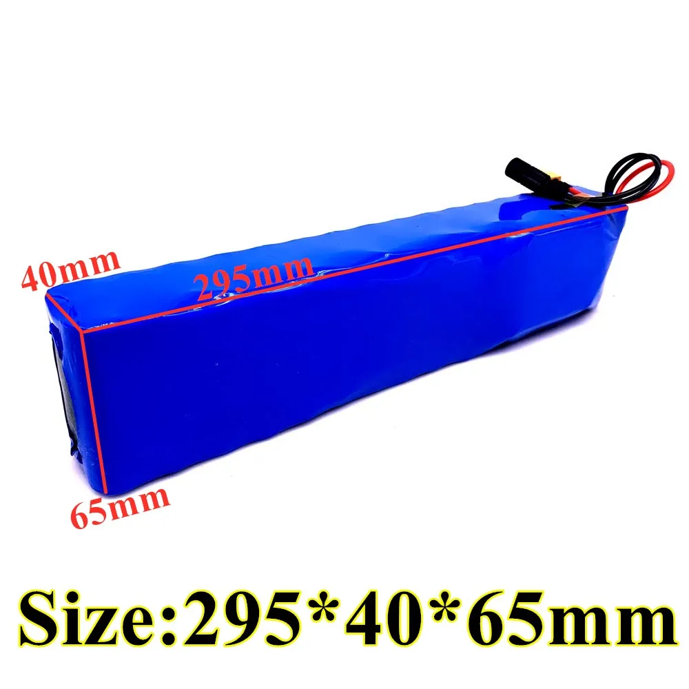 XT60 battery pack 60V 16s2p lithium ion battery pack 67.2v 18000mah eBike electric bicycle scooter with BMS 1000W plug
XT60 battery pack 60V 16s2p lithium ion battery pack 67.2v 18000mah eBike electric bicycle scooter with BMS 1000W plug