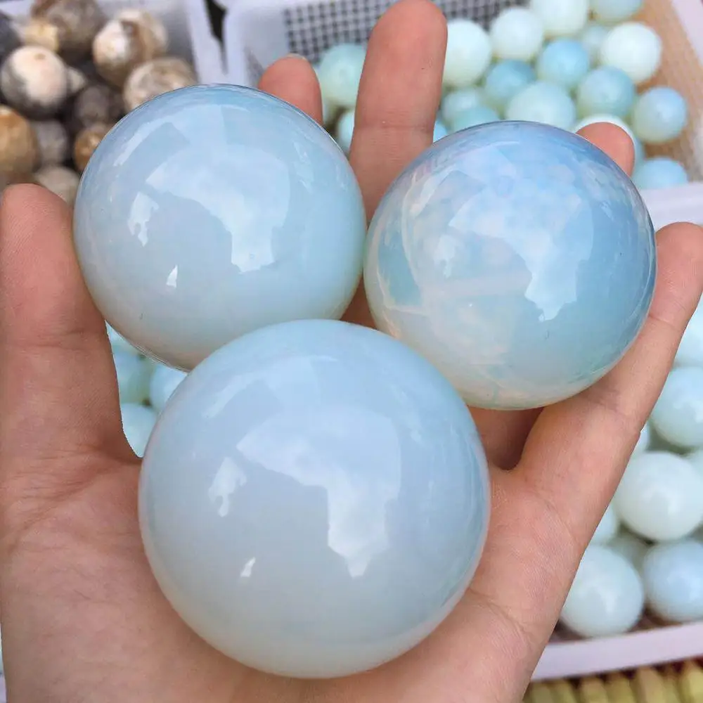 White Opal Ball Energy Stone Healing Sphere Decor Natural Quartz Crystals 1PC
White Opal Ball Energy Stone Healing Sphere Decor Natural Quartz Crystals 1PC