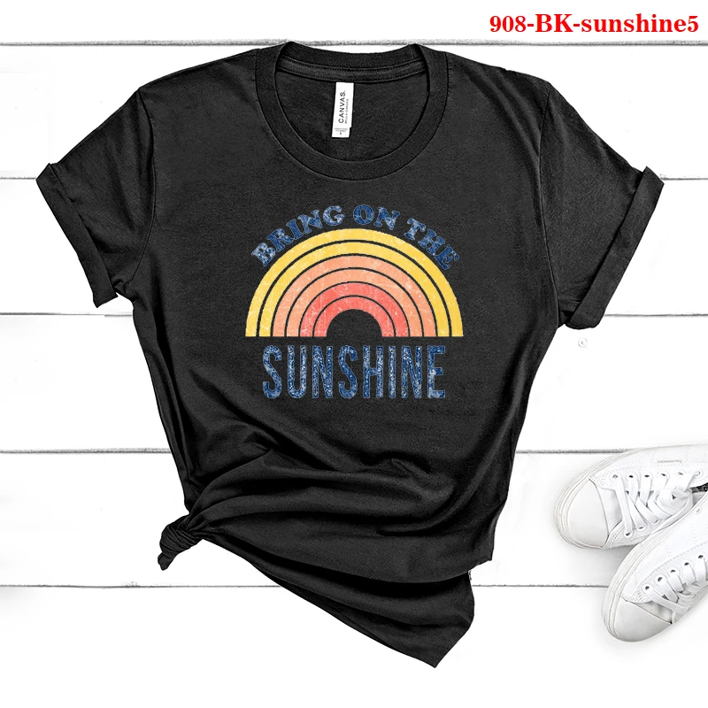 Streetwear Bring on The Sunshine Print Summer Women Tshirt Harajuku Graphic Tee Plus Size Women Tops Loose Shirt Graphic Tee
Streetwear Bring on The Sunshine Print Summer Women Tshirt Harajuku Graphic Tee Plus Size Women Tops Loose Shirt Graphic Tee