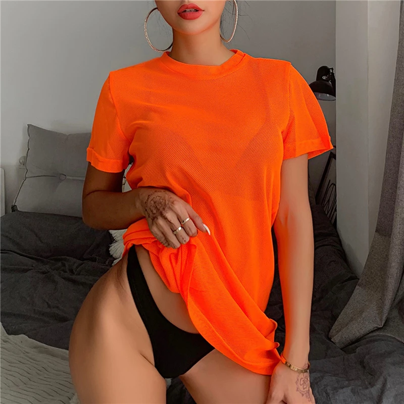 Sexy Women Sheer Mesh Bikini Cover Up Swimwear Swimsuit Bathing Suit See Through Short Sleeve T-shirt Tops Summer Beach Dress
Sexy Women Sheer Mesh Bikini Cover Up Swimwear Swimsuit Bathing Suit See Through Short Sleeve T-shirt Tops Summer Beach Dress