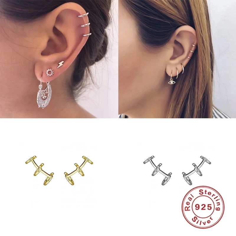 Женские серьги-Клипсы из серебра 925 пробы в стиле панк
Женские серьги-Клипсы из серебра 925 пробы в стиле панк