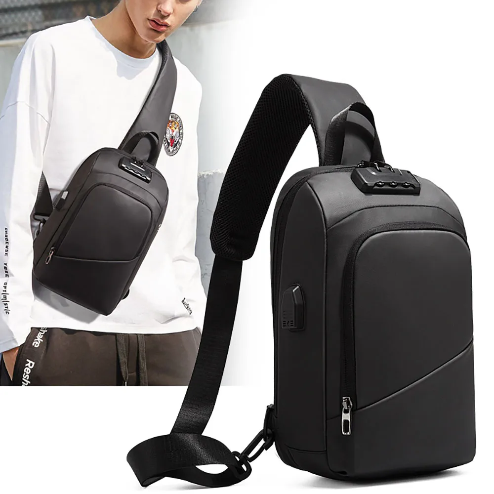 Oxford Men Handbag Anti Theft Password Lock Travel Chest Bag For Men USB Charging Men's Shoulder Bag Crossbody Bags
Oxford Men Handbag Anti Theft Password Lock Travel Chest Bag For Men USB Charging Men's Shoulder Bag Crossbody Bags