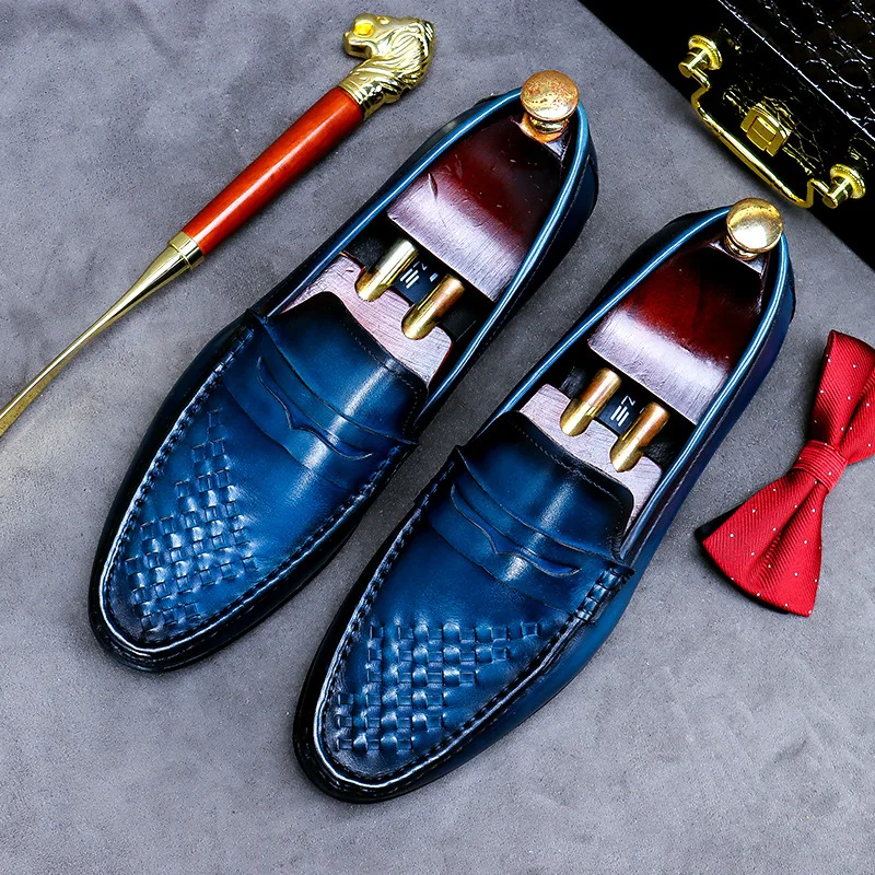Fashion Trend Men's Casual Leather Shoes Business Formal British New Spring First Layer Cowhide Leather Shoes Men
Fashion Trend Men's Casual Leather Shoes Business Formal British New Spring First Layer Cowhide Leather Shoes Men