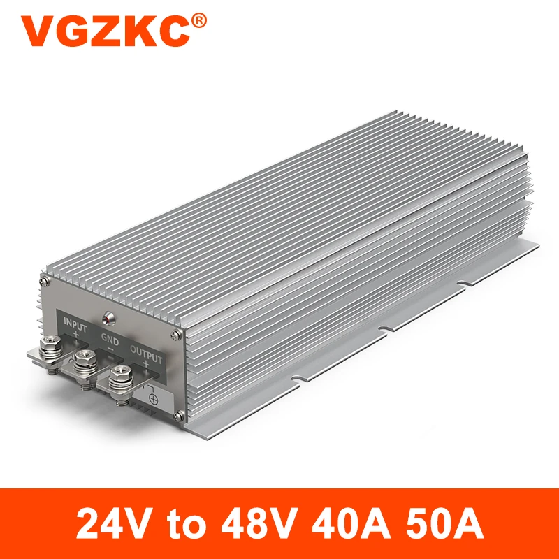 VGZKC 24V to 48V 50A high-power DC power converter 24V to 48V boost power module DC-DC regulator
VGZKC 24V to 48V 50A high-power DC power converter 24V to 48V boost power module DC-DC regulator