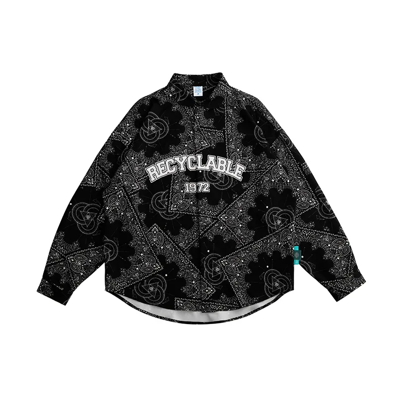 Mysterious style men's shirt latest personality cashew flower digital printing long-sleeved shirt street loose casual men shirt
Mysterious style men's shirt latest personality cashew flower digital printing long-sleeved shirt street loose casual men shirt