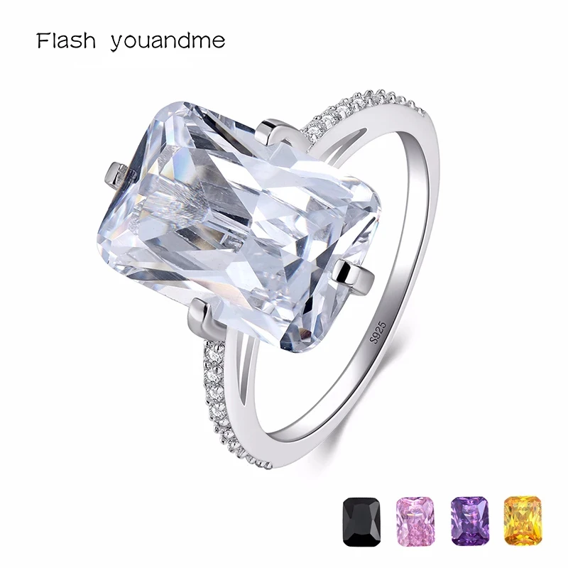s925 Sterling Silver Rectangle 5A Clear Zircon Five Colors Luxury Rings Anniversary Engagement Jewelry For Women Fashion Rings
s925 Sterling Silver Rectangle 5A Clear Zircon Five Colors Luxury Rings Anniversary Engagement Jewelry For Women Fashion Rings