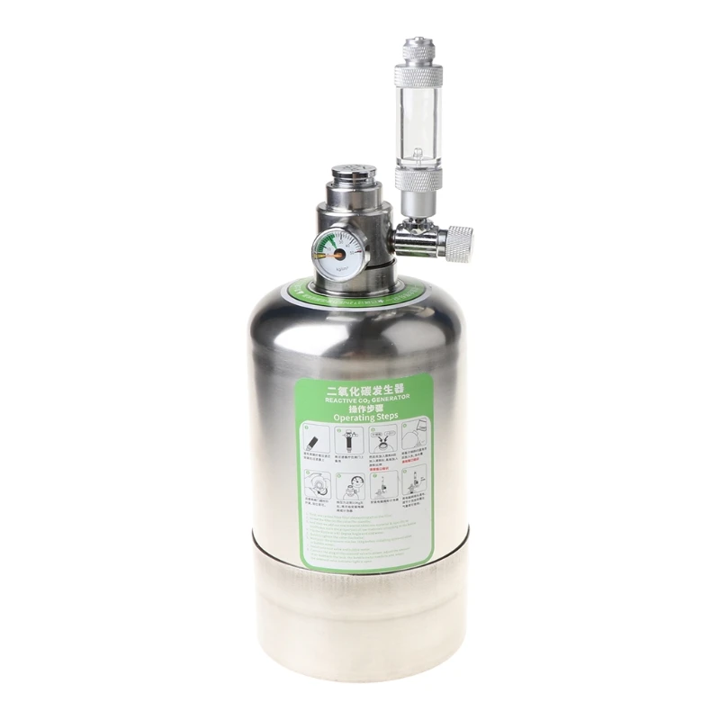 Aquarium DIY CO2 Generator System Stainless Steel Bottle Tools Pressure Gauge H056
Aquarium DIY CO2 Generator System Stainless Steel Bottle Tools Pressure Gauge H056