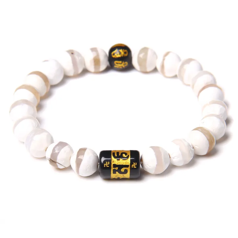 Men Bracelets Couples Vintage Buddhism Motto Prayer Mala Elastic Bangles Women Natural 8 mm Faceted Dzi Agat Stone Beads Pulsera
Men Bracelets Couples Vintage Buddhism Motto Prayer Mala Elastic Bangles Women Natural 8 mm Faceted Dzi Agat Stone Beads Pulsera