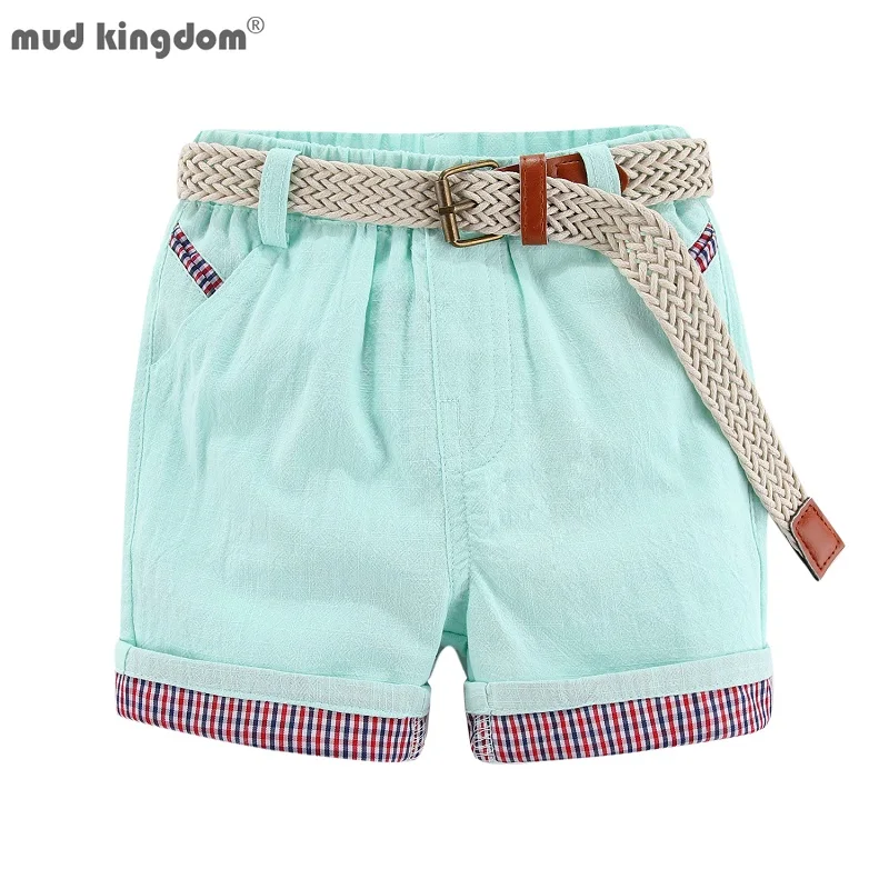 Mudkingdom Summer Boys Shorts with Belt Fashion Plaid Elastic Waist Casual Cotton Solid Color Short Pants for Kids Clothes
Mudkingdom Summer Boys Shorts with Belt Fashion Plaid Elastic Waist Casual Cotton Solid Color Short Pants for Kids Clothes