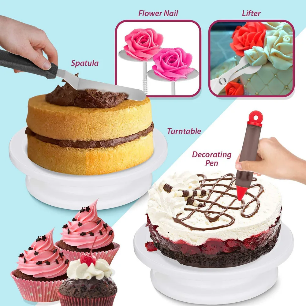 164PCS/Set Multifunction Cake Turntable Set Cake Decorating Tools Kit Pastry Nozzle Fondant Tool Kitchen Dessert Baking Supplies
164PCS/Set Multifunction Cake Turntable Set Cake Decorating Tools Kit Pastry Nozzle Fondant Tool Kitchen Dessert Baking Supplies