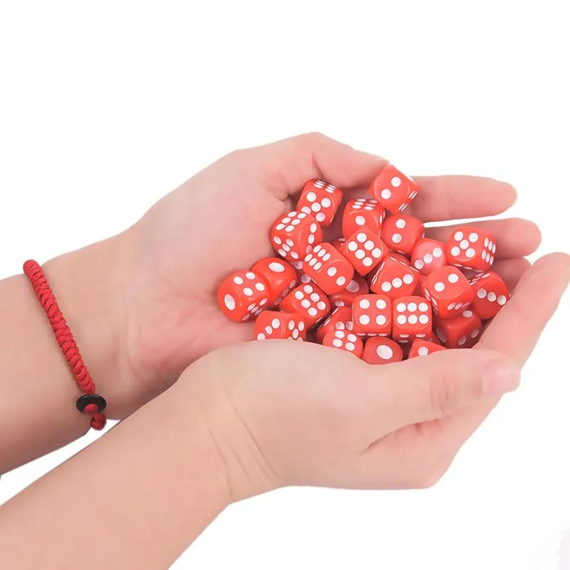 100pcs Poker Chips dice 14mm Six Sided Spot Fun Board game Dice D&D RPG Games Party Dice Gambling Game Dices
100pcs Poker Chips dice 14mm Six Sided Spot Fun Board game Dice D&D RPG Games Party Dice Gambling Game Dices