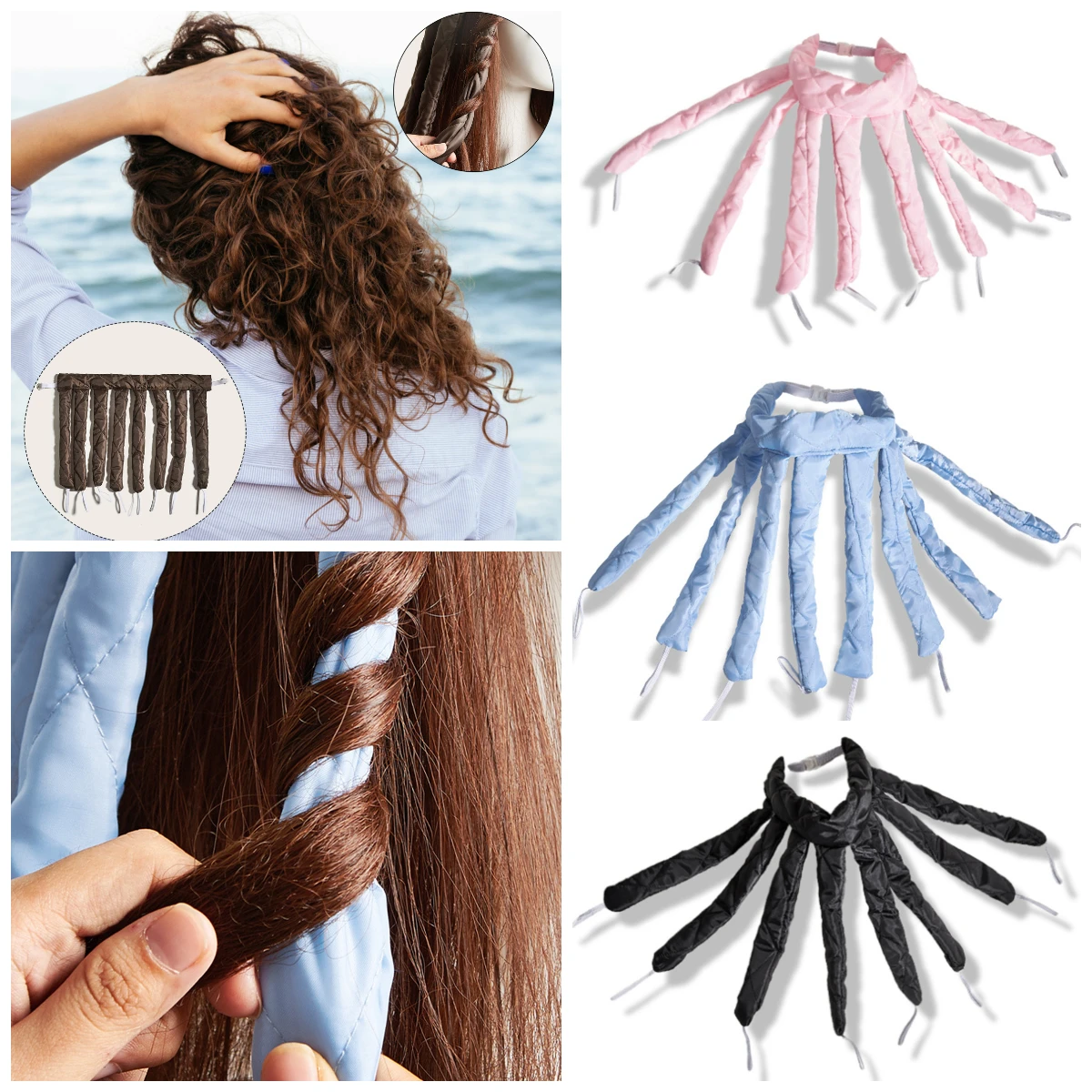 8pcs Heatless Curlers Hair Stick Curler For Long Hair Doesn't Hurt Hair Curling Iron Hair Curlers No Heat Make Hair Styling Tool
8pcs Heatless Curlers Hair Stick Curler For Long Hair Doesn't Hurt Hair Curling Iron Hair Curlers No Heat Make Hair Styling Tool