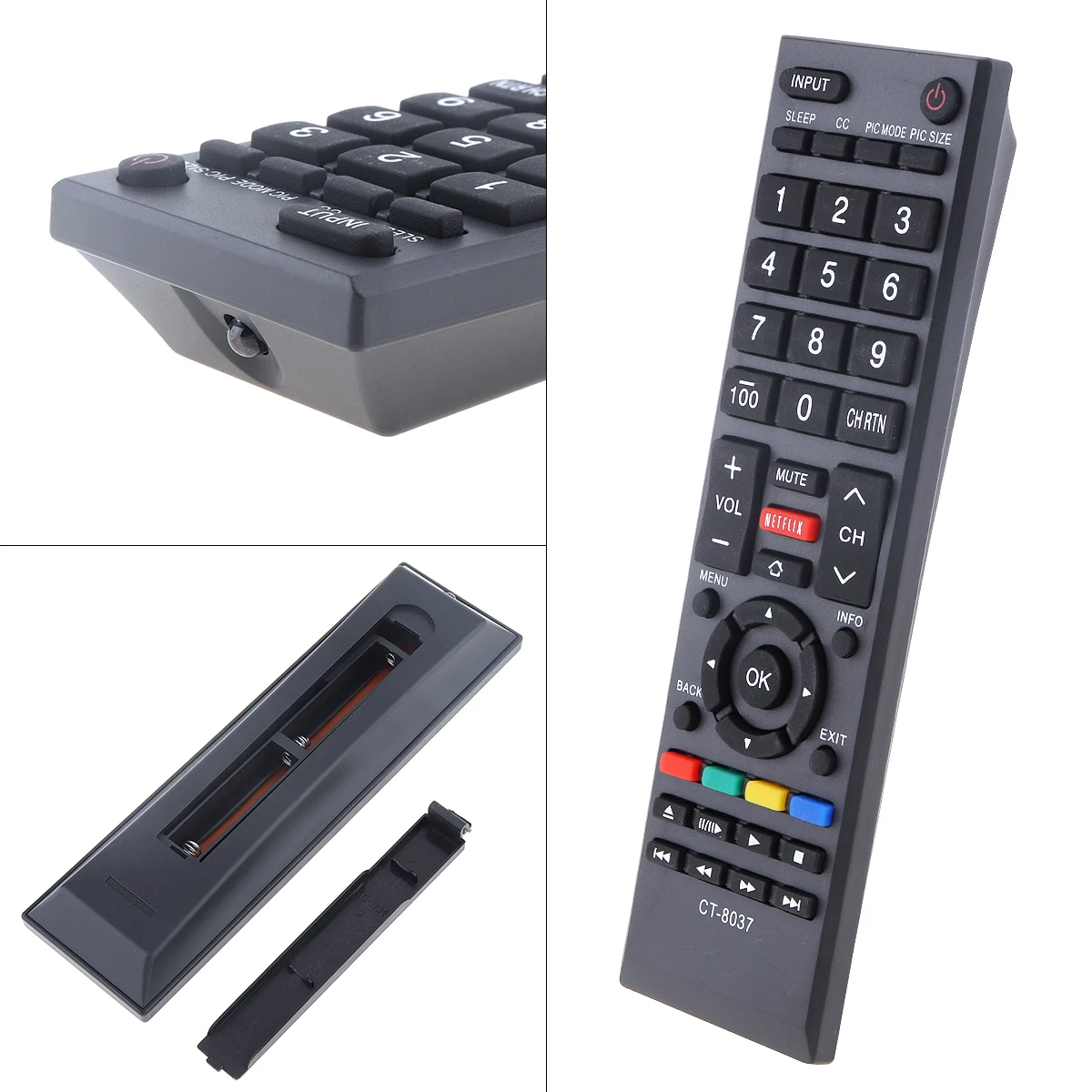 TV Remote Control Powered By AAA Batteries 10M Transmission Distance Controller for 58L5400U 65L5400 40L3400 50L3400 50L3400U
TV Remote Control Powered By AAA Batteries 10M Transmission Distance Controller for 58L5400U 65L5400 40L3400 50L3400 50L3400U