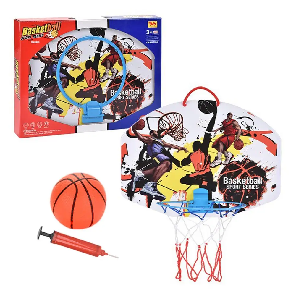 

Пластиковая баскетбольная доска, набор сетки, обруч, мини-нетбол, детские игрушки для уличных упражнений, спортивные украшения