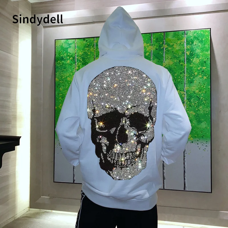 Sindydell брендовая теплая Толстая толстовка хип-хоп свободные характеристики индивидуальный пуловер с черепом Стразы роскошная мужская Толст...
Sindydell брендовая теплая Толстая толстовка хип-хоп свободные характеристики индивидуальный пуловер с черепом Стразы роскошная мужская Толст...