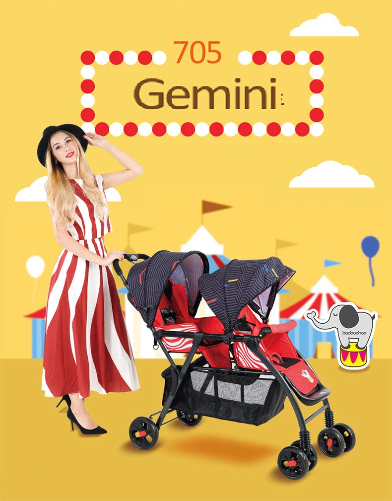 2021 new four-wheel stroller, double front and rear seat folding lightweight stroller, Twin stroller, high view
2021 new four-wheel stroller, double front and rear seat folding lightweight stroller, Twin stroller, high view