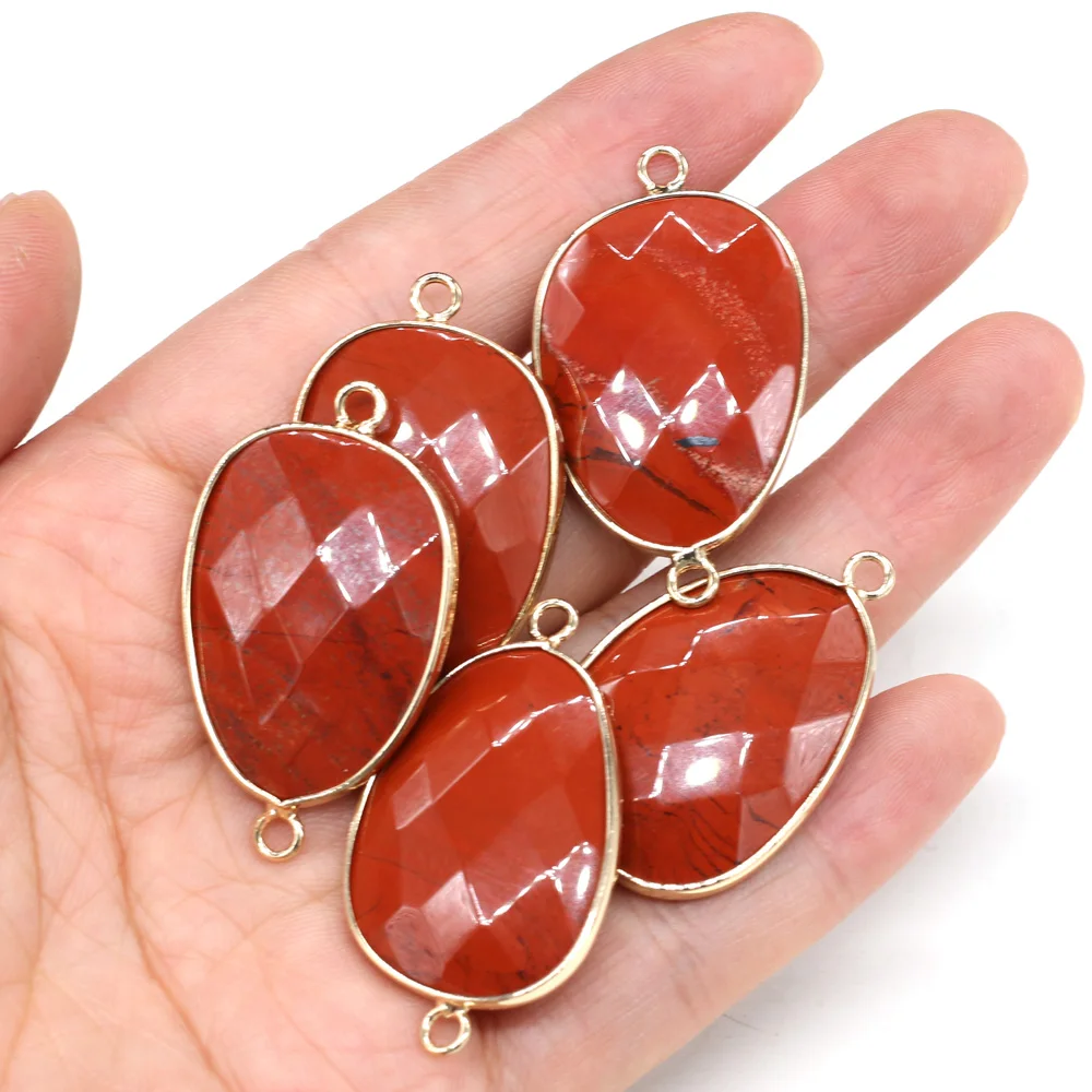 Natural Stone Pendants Faceted Double Hook Connector for Charm Jewelry Making Necklace Accessories for Women Gifts
Natural Stone Pendants Faceted Double Hook Connector for Charm Jewelry Making Necklace Accessories for Women Gifts