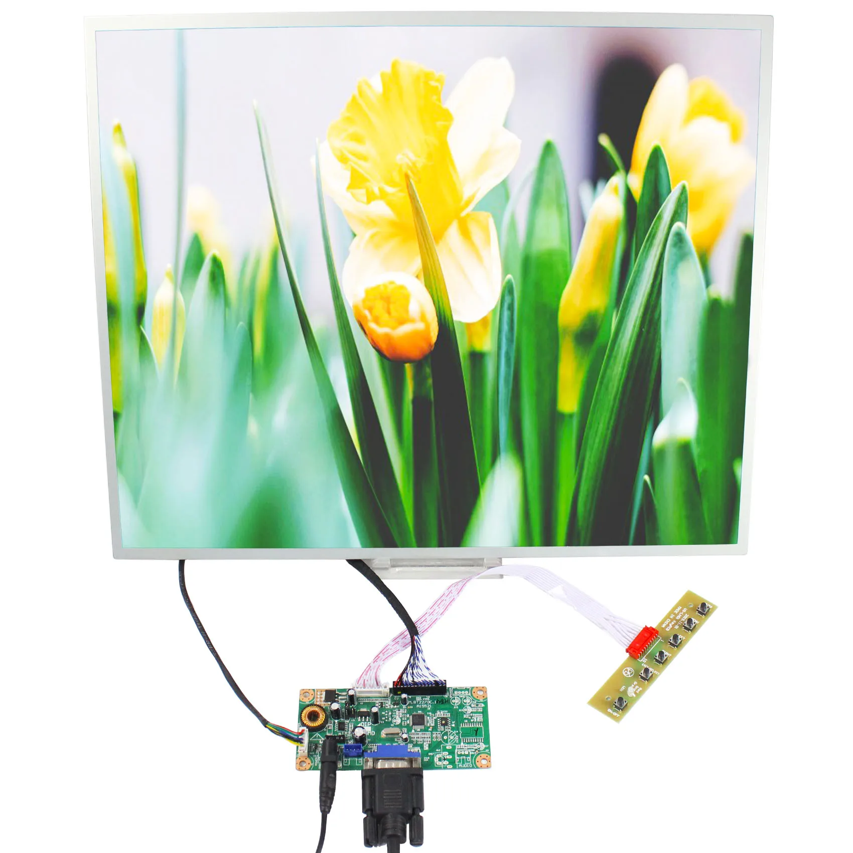 19inch LQ190E1LW61 1280X1024 LCD Screen with VGA LCD Controller Board RT2270C-A
19inch LQ190E1LW61 1280X1024 LCD Screen with VGA LCD Controller Board RT2270C-A