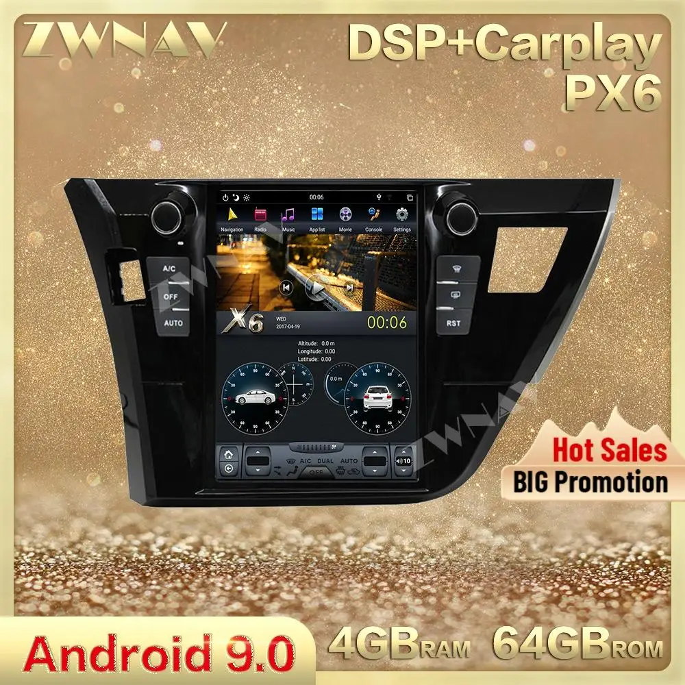 Tesla style Vertical screen Android 9.0 Car Multimedia Player For Toyota Corolla 2014 2015 2016 GPS radio audio stereo head unit
Tesla style Vertical screen Android 9.0 Car Multimedia Player For Toyota Corolla 2014 2015 2016 GPS radio audio stereo head unit