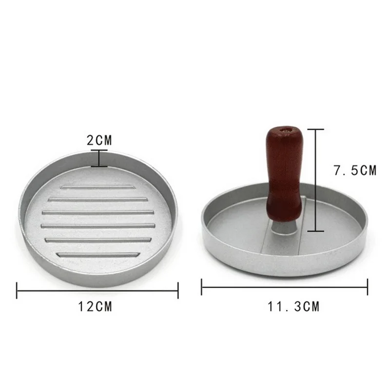 DIY Hamburger Meat Press Tool Non-Stick Food-Grade Makers Meat Maker Mold Hamburger Press with Wood Handle For Kitchen Tool
DIY Hamburger Meat Press Tool Non-Stick Food-Grade Makers Meat Maker Mold Hamburger Press with Wood Handle For Kitchen Tool