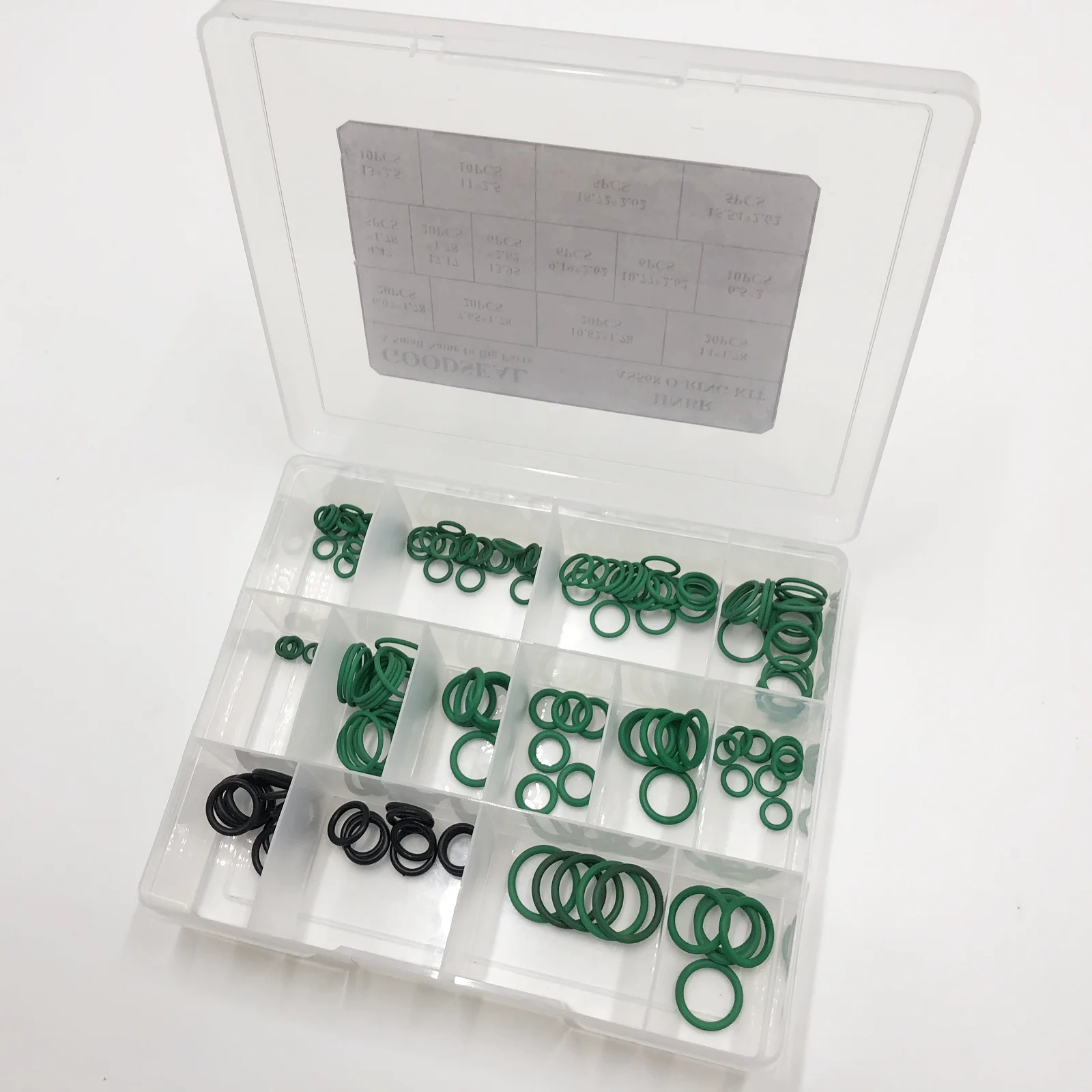 HNBR Rubber O-Ring Assortment SAE Inch 14 sizes In 163pcs green hnbr o-ring kit Assortment Set tools Accessories o-ring kit
HNBR Rubber O-Ring Assortment SAE Inch 14 sizes In 163pcs green hnbr o-ring kit Assortment Set tools Accessories o-ring kit