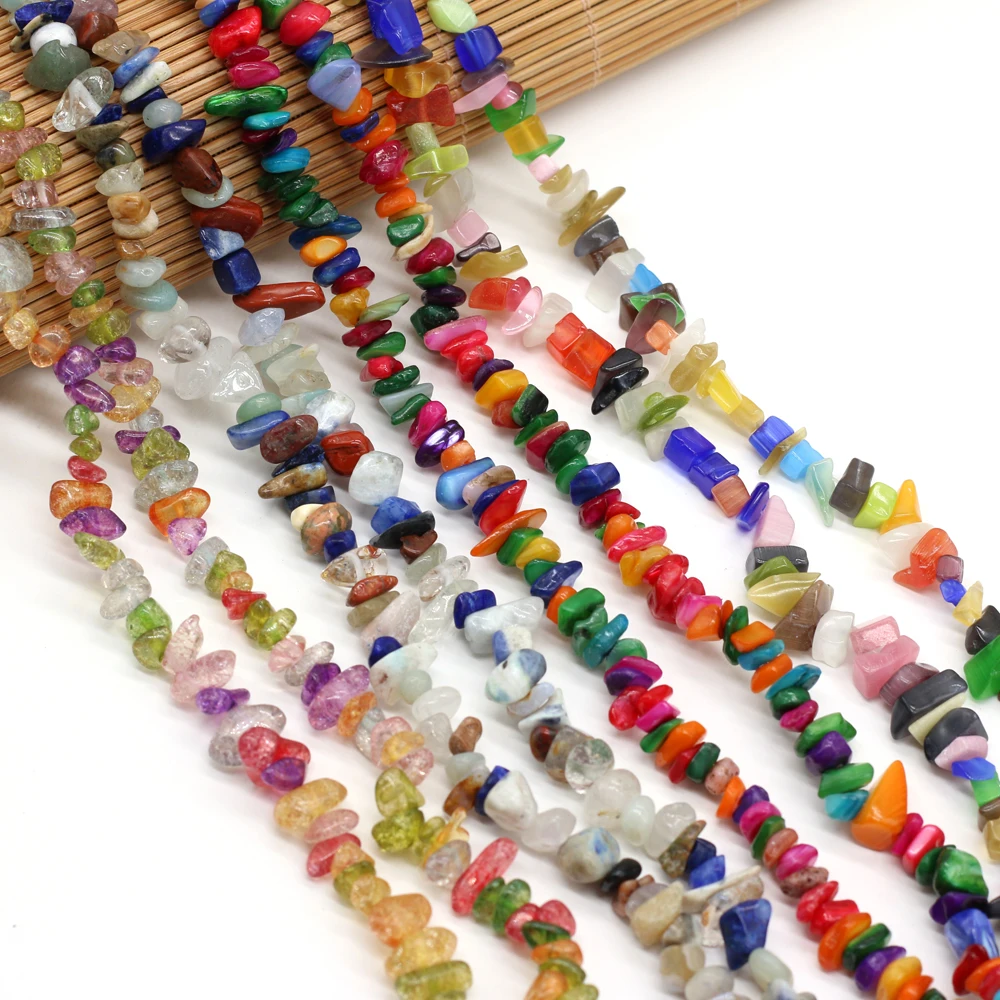 40CM Irregular Freeform Chip Gravel Beads Colorful Natural Agates Stone Beads For Jewelry Making DIY Necklace Bracelet 5-8mm
40CM Irregular Freeform Chip Gravel Beads Colorful Natural Agates Stone Beads For Jewelry Making DIY Necklace Bracelet 5-8mm