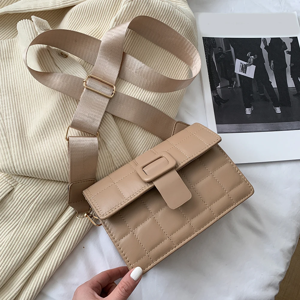 Lattice Pattern Shoulder Bag Soft Pu Leather Flap Bags Hasp Fashion Women Square Crossbody Female Travel Messenger Bag 2021 New
Lattice Pattern Shoulder Bag Soft Pu Leather Flap Bags Hasp Fashion Women Square Crossbody Female Travel Messenger Bag 2021 New