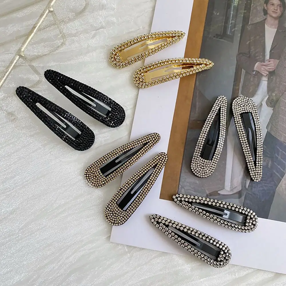 Fashion Shiny Crystal Water Drip Hairpin Simple Geometric Metal Rhinestone Hair Clips Women Trendy Headwear
Fashion Shiny Crystal Water Drip Hairpin Simple Geometric Metal Rhinestone Hair Clips Women Trendy Headwear