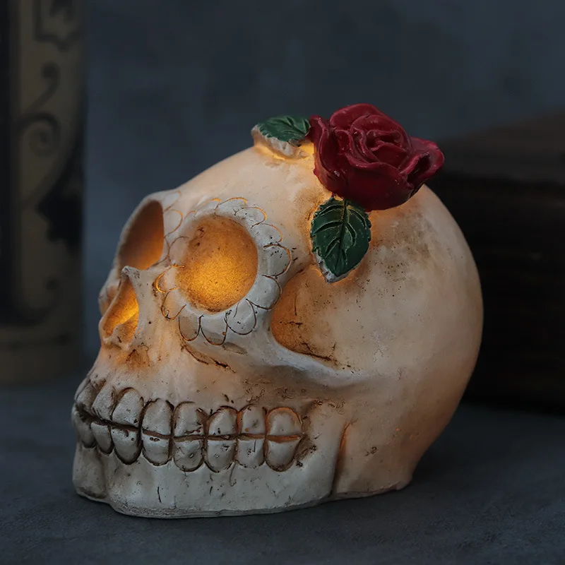 Halloween Skeleton Head Lamp Ghost Festival Resin Skeleton Head Ornament LED Electronic Decorative Prop Lamp
Halloween Skeleton Head Lamp Ghost Festival Resin Skeleton Head Ornament LED Electronic Decorative Prop Lamp
